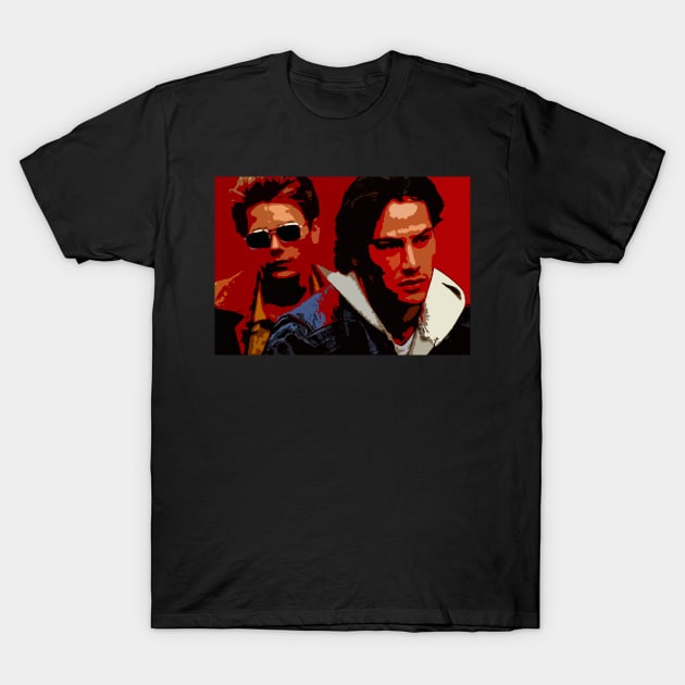 keanu reeves and river phoenix T-Shirt by oryan80